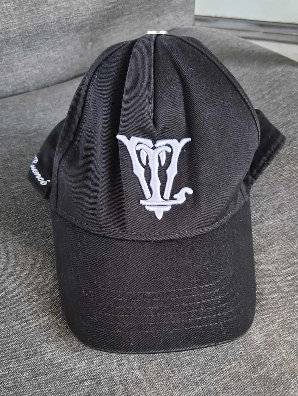 Esse Ve Luence Cap with White Embroidered Monogram - Men's Hat